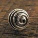 Sterling Silver Round Beads - 2 Spirals - Bali Handcrafted Oxidized Beads 9mm MB114