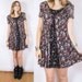 Vintage 90s Floral Grunge Mini Dress