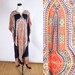 Vintage 70s Hippie Dashiki Maxi Dress