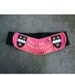 Vintage 1989 Pink Leather Gold Chain Beaded Belt