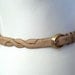 Vintage Tan Suede SPIRAL Belt.