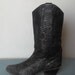 Vintage ZODIAC Black SNAKE skinTexture Boots. Women size 8.5 (39 Euro)