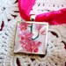 Elegant Bouquet Charms, doubles as a necklace, Orchid Design