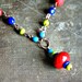 circus circus colorful beaded copper necklace
