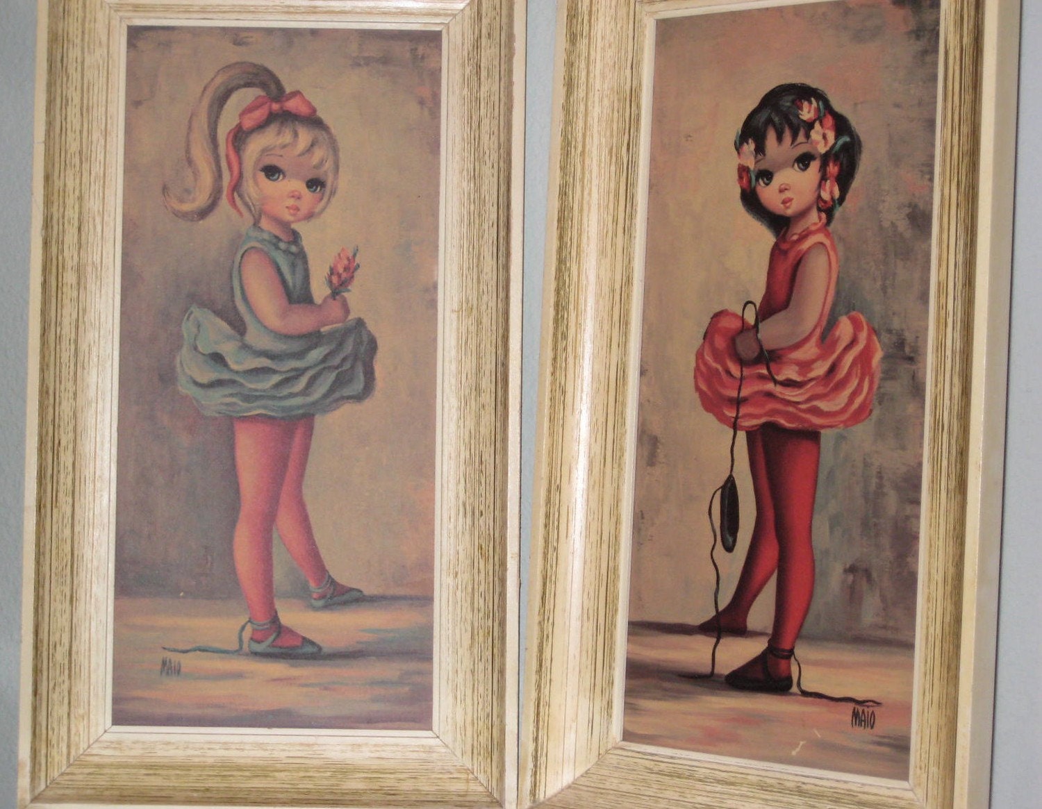 60s artist maio big eyed ballerinas