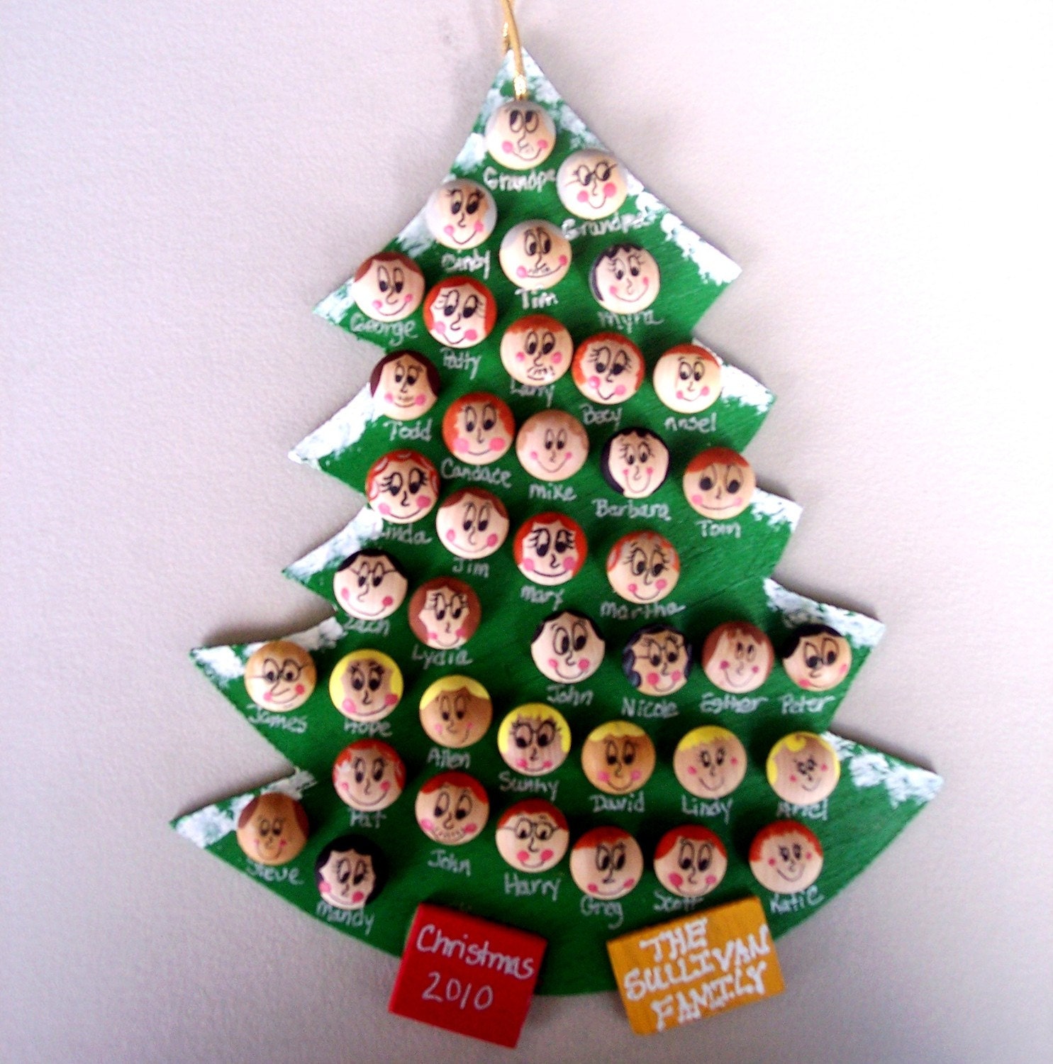 personalized family christmas ornament large 17 50 faces personalized family christmas ornament large 17 50 faces