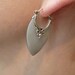 RESERVED to Bindu- sterling silver shell earrings - Sand.