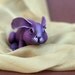 Violetta rabbit. Polymer clay miniature by Madre Olius