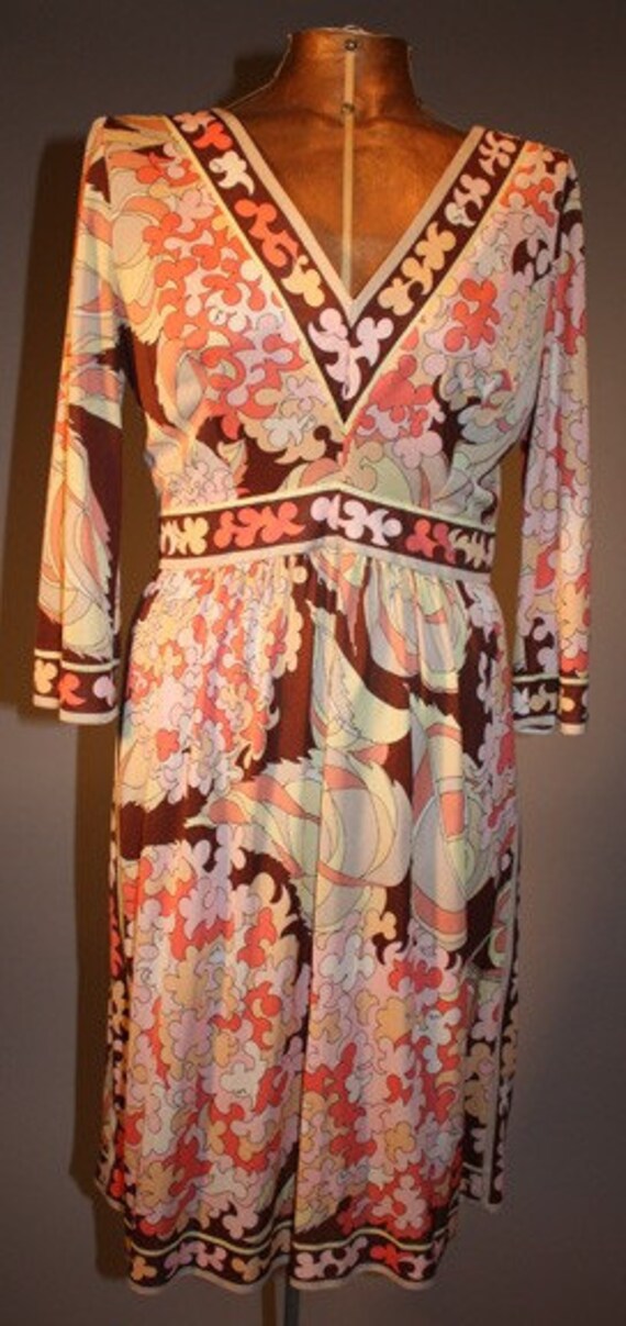 Emilio Pucci Vintage 1960s Silk Dress