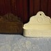 Vintage Wall Hanging Tin Comb and Brush Holder Set of 2