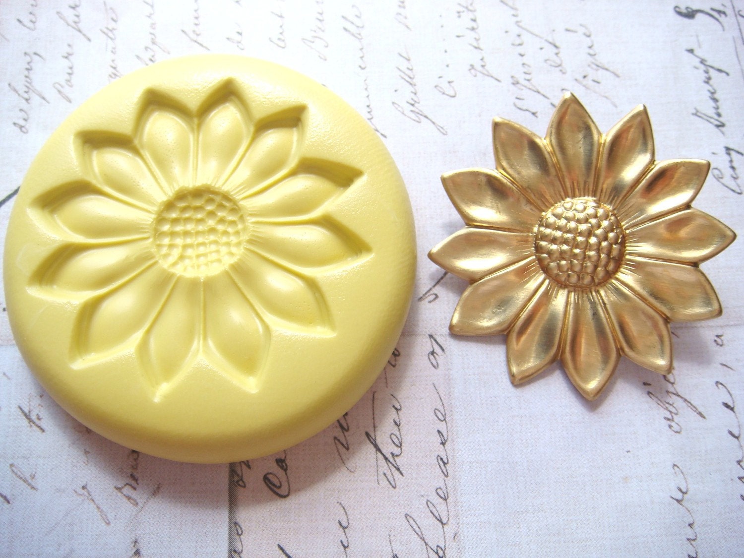 sunflower large silicone mold push mold sunflower large silicone mold push mold