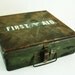 Vintage metal First Aid case