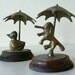 Reserved...Vintage brass Duck and Unicorn