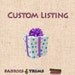 Custom Listing for Raewyn Gillian Millar