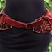 Antique Red - Festival Pocket Belt - Utility belt - Renaissance Faire Inspired
