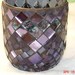 Stained Glass Mosaic Candle Holder in Van Gohn & Shades of Purple