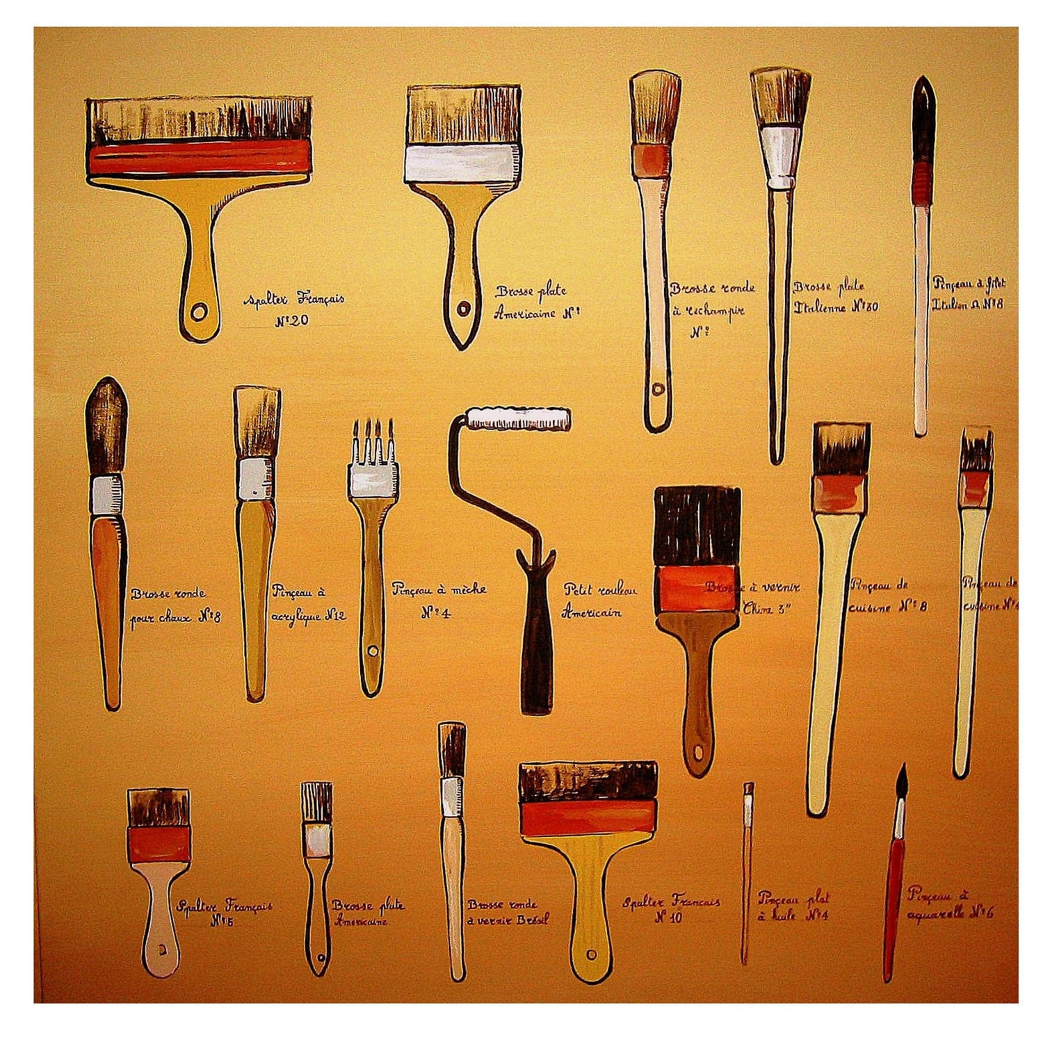 The Painter's Tools Art brushes original illustration