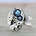 Mothers Ring Custom Birthstone Ring Steampunk Ring Sterling Silver Personalized Grandmothers Ring