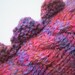 Fingerless mittens dragon, dinosaur or monster, colourful wool and alpaca