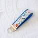 Denim Confetti Cotton Key Fob Key Chain