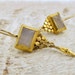 Moonstone Earrings, 24k Solid Gold & Rainbow Moonstone Earrings , Bridal Jewelry , Dangle Gold Earrings