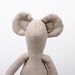 Natural Canvas Mouse - Unique Eco Friendly handmade doll