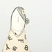 Woman - handmade Black and white cloth doll With hair flower Wearing dress with Letters and numbers