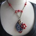 Vintage Necklace, Statement Necklace, Reclaimed Vintage Necklace, Vintage Cluster Earring Assemblage - Memories