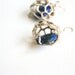 Lapis Silver Earrings OOAK Free Shipping Organic Earrings