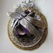 Amethyst Dragonfly Steampunk Necklace