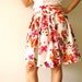 Floral skirt, summer skirt - Vintage inspired, so delicate - Sale