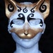 Black Spiral Cat Mask