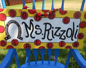 Jez4U Custom Wood Sign Special Order for School Teacher's Classroom