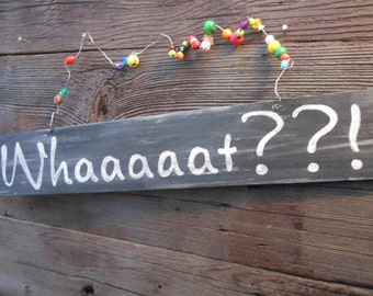 Jez4U Custom Wood with beaded handle Sign What would your sign say Tell me at checkout 24 inches by 2 inches by 2 cm