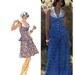 Simplicity 6386 Vintage 70s Misses' Two-Piece Halter Dress or Top and Pants Sewing Pattern - Uncut - Size 8 - Bust 31.5