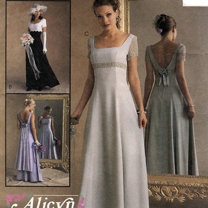 Butterick 4766 Sewing Pattern Wedding, Bridal Dress, Bridesmaid