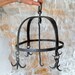 RESERVED FOR NISETTE French Antique Hanging Hooks Rare 18th Century Forged Iron