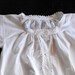 Nightgown Vintage French Fine Cotton and Linen with Hand Embroidery