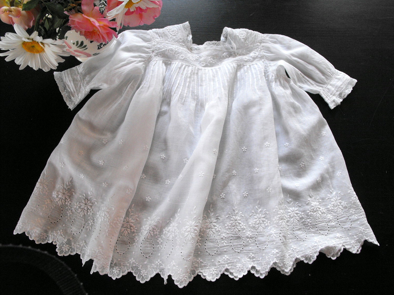 Vintage French Baby Dress Reserved for Jennifer Exquisite