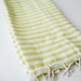 Turkish BATH Towel Peshtemal - Yellow Green