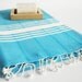 Bathstyle Turkish BATH Towel Handwoven Peshtemal - SOFT - Crystal Blue