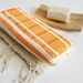 The BEST Quality Turkish BATH Towel Peshtemal - Bamboo - Orange