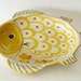 Vintage Italian Majolica Solimene Vietri Sul Mare Fish Serving Platter Made in Italy XL