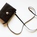 Authentic Vintage Brighton Black & Brown Leather Organizer Clutch Shouder Bag