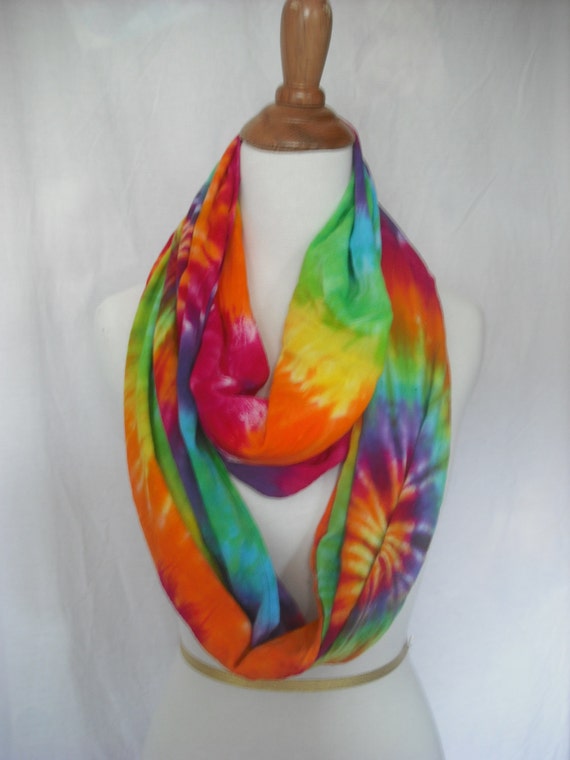 Tie Dye Infinity Circular Scarf Wrap