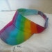 Tie dye Rainbow visor
