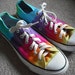 Tie dye Converse All Star Shoes- upcycled