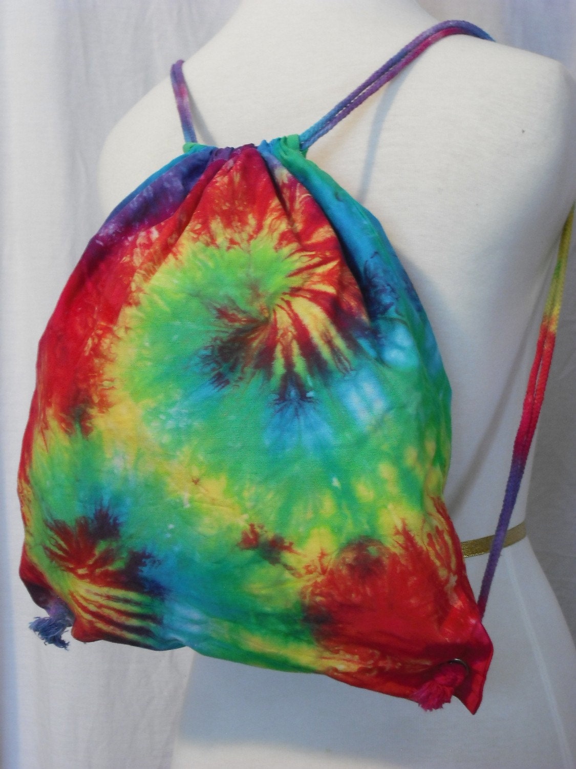 Tie Dye Drawstring Backpack