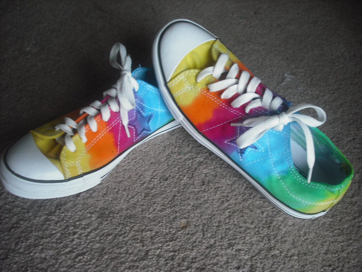 Tie dye Converse One Star Shoes