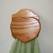 HEART towel rack bar country Amish style oak